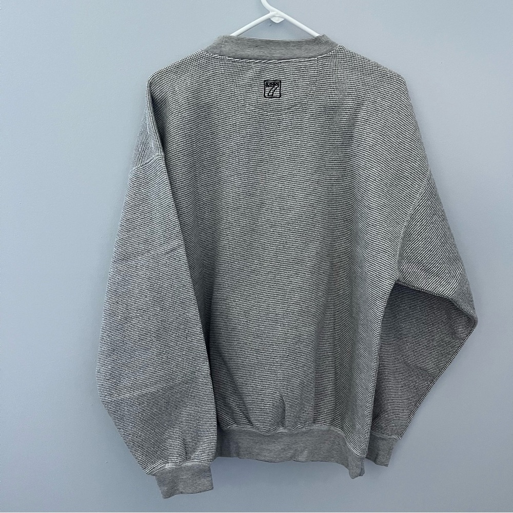 VINTAGE St Louis Rams Logo 7 Sweater Mens Extra Large Gray Crewneck Sweatshirt - Picture 2 of 9